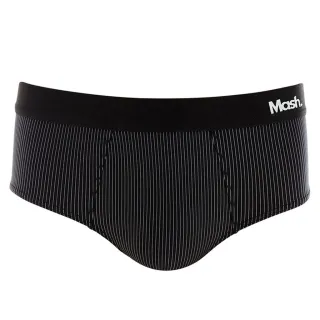 Mash Slip Cueca Microfibra Risca de Giz - CINZA MEDIO