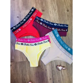 Kit 10 Calcinhas de Algodão Lisa - Cintura Alta Confortáveis - Variadas