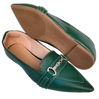 Sandália Feminina Casual Conforto Mocassim Rasteira Preto e Verde - Preto