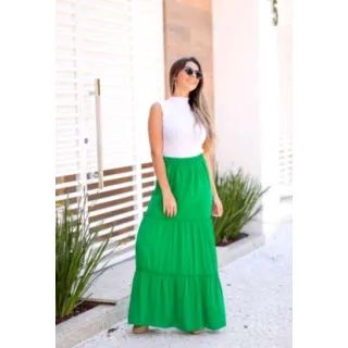 Moda Evangélica: Saia Longa 3 Marias - Roxa