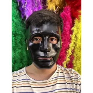 Fantasia Máscara Jabbawockeez Rosto Dança Teatro Halloween - Preto