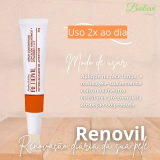 Renovil C Abelha Rainha - Sérum Concentrado com Vitamina C, E e Ácido Hialurônico 30g - Único