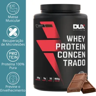 DUX NUTRITION Whey Protein Concentrado 900g - Promoção - SEM SABOR