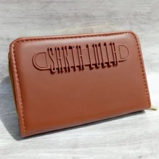 Carteira feminina tamanho médio em zíper com porta cartões, documentos, cédulas e moedas - Cores variadas - SL verde Tiffany