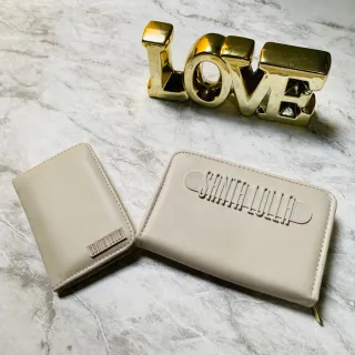 Carteira Feminina em couro com zíper, porta cartões e documentos - cores variadas - SL Lilas