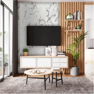 Adesivo Autocolante 3D para Sala, Quarto, Cozinha ou Banheiro - Papel de Parede 5 METROS x 45CM - Triângulo colorido