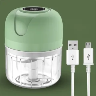 Recarregável USB Moedor Mini Processador Elétrico Vegetais Alho Fruta Amendoim 250ml - Único