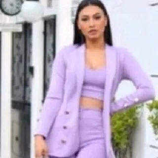 Feminino Blazer Neoprene Pra - Rosa