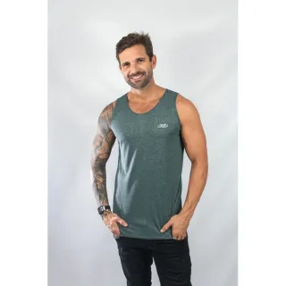 Promoção Camiseta Regata Dri Fit Treino Academia - VERDE-MESCLA