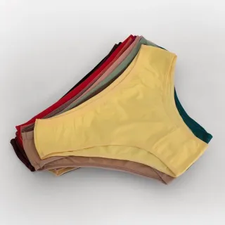 Lingerie Feminina Conforto Kit 10 Calcinha Tanga Microfibra Forro Algodão - Variadas