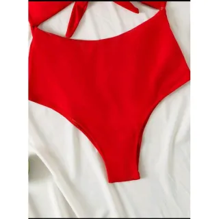 Top cropped engana mamãe, cintura alta, amarrações - Maiô duas cores - Onça