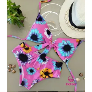 Hot pants de lacinho com cós largo - Mega oferta! - Preto