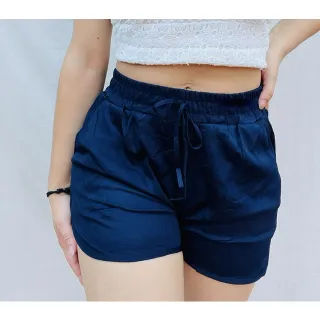 Moda Feminina Curto Soltinho Estampado/Liso Short - Vinho