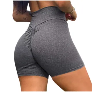 Roupa Academia Shorts Fitness Feminino Levanta Bumbum - SHORT EMPINA AZU ROYALL