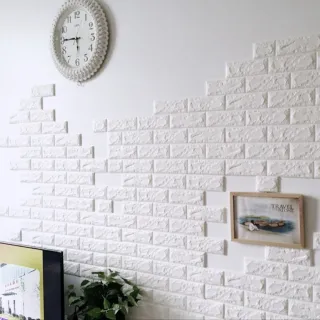 Decoração de casa com Papel de parede 3D autoadesivo a prova d