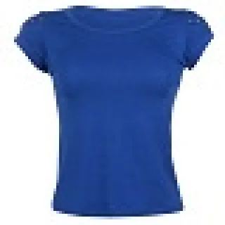 Blusa feminina básica t-shirt com detalhe na manga - Kit 5 unidades - GG