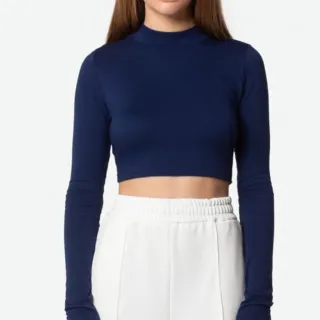 Viscolycra Manga Longa Cropped - Vermelho