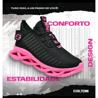 Garantia de Qualidade: Tênis Branco Confortável e Leve para Academia - Feminino, Masculino e Unissex - Preto Amarelo