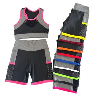 Conjuntos Suplex Academia: Kit com 4 Shorts e Tops - M