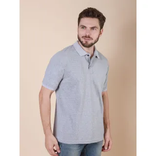 Camisa Masculina Lisa Piquet Gola Polo Básica - Preto