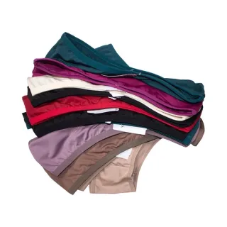 Lingerie Feminina Conforto Kit 10 Calcinha Tanga Microfibra Forro Algodão - Variadas