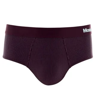 Mash Slip Cueca Microfibra Risca de Giz - CINZA MEDIO