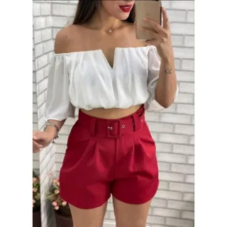 Cinto forrado moda verão alta costura social casual - Raryel - Preto