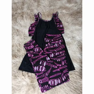 Moda Fitness Feminina Conjunto Trio Calça E Top + Blusa Embutida - 11