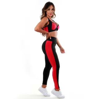 Conjunto Feminino Fitness Calça e Top para Academia A12 - A12 - M - 38