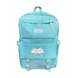 Mochila impermeável unissex grande Jx1436 para escola em nylon - Azul