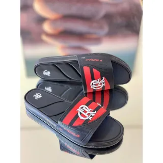 Pronta Entrega Chinelo Slide Flamengo Comfort Masculino Unisex - Preto