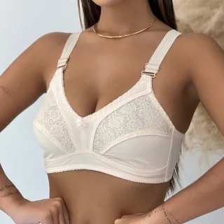 Alta Sustentação Sutiã Plus Size Reforçado Feminino Cetinete Liso - SEM RENDA - CORES SORTIDAS