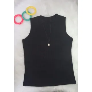 Malha Canelada Blusa Regata - Lilás
