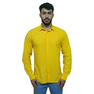 Pronta Entrega Camisas Social Masculina Slim P ao GG no Brasil - Azul Claro