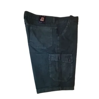 Bermuda 100% algodão Cargo - Marrom