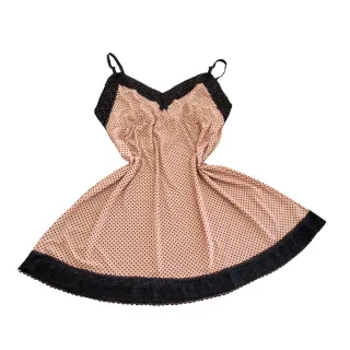 Pijama Plus Size Estampado Gestante Malha Fria Renda Sem Bojo - PRETO e ROSA