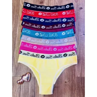 Kit 10 Calcinhas de Algodão Lisa - Cintura Alta Confortáveis - Variadas