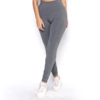 Suplex Fitness Legging Feminina Cintura Alta - Kit 2 Calças - Azul e Azul