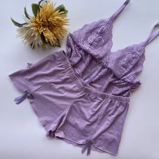 Pijama Sensual Renda Baby Doll Short Sexy - Rosa