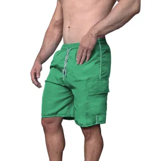 Bolsos Tactel Bermuda Masculina Cargo Caminhada Musculação Academia - Cinza