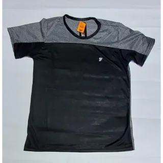 Malha fria furadinho dry fit poliéster: camisa masculina para treino na academia - Azul e Vermelho