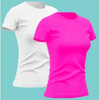 Super Oferta: Camisa Feminina Dry Fit Sem Estampa - Academia / Esportes - Branco