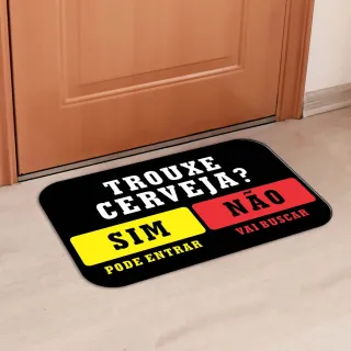 Tapete Antiderrapante Decorativo para Entrada de Porta, Banheiro e Sala - 6046