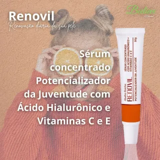 Renovil C Abelha Rainha - Sérum Concentrado com Vitamina C, E e Ácido Hialurônico 30g - Único