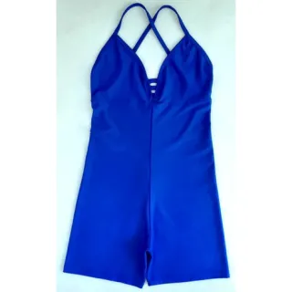 Macaquinho de Academia Feminino Suplex Alcinha Cruzado - Fitness Curto - Ref.002