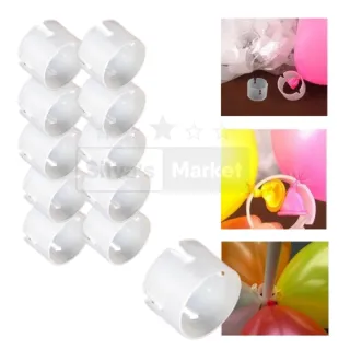 Kit C/20unds Suporte Para Balão / Clip Para Balões