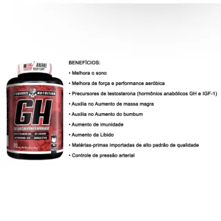Estimulante Libido GH-Testosterona Suplemento, Massa Muscular 90 Cápsulas - Único