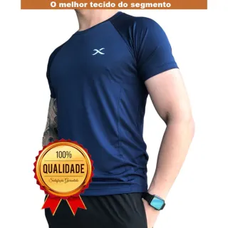 Camisetas de academia dry fit - Kit com 3 unidades - Vermelho