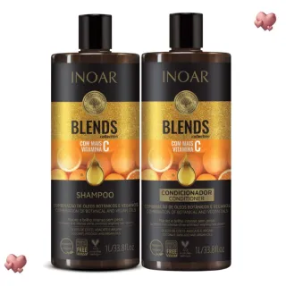 Kit Inoar Litrão - Shampoo + Condicionador Resistance Blends Cicatrifios Argan - Cicatrifios