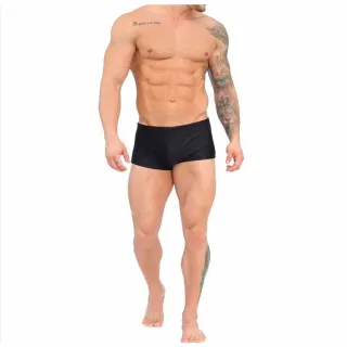 Moda Praia Masculina Sunga Boxer Adulto com Proteção Solar - Vermelho